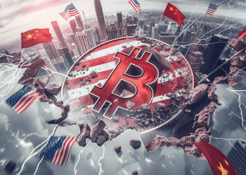 btc + amrican flag witg china