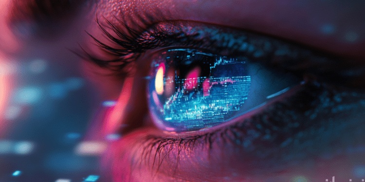 triangular arbitrage in crypto reflected in an eye