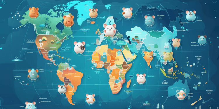 A_global_map_with_cute_hamster_avatars_popping_up