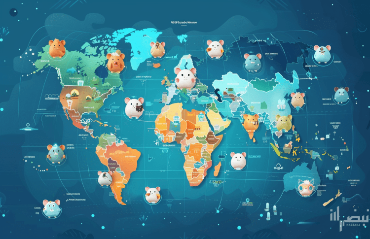 A_global_map_with_cute_hamster_avatars_popping_up
