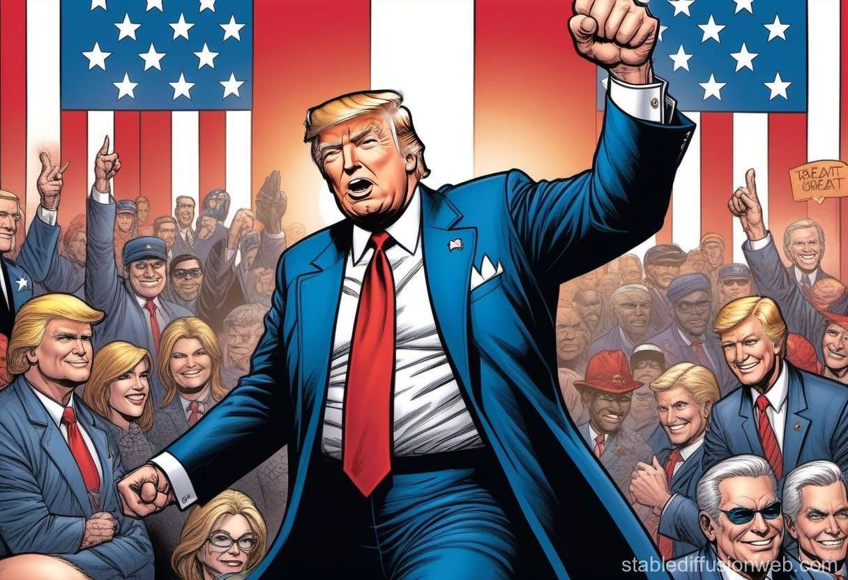 American Political Slogan Leader | Stable Diffusion Online