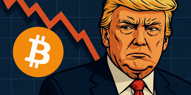 سقوط بیت‌کوین تحت تاثیر تعرفه‌گذاری های ترامپ