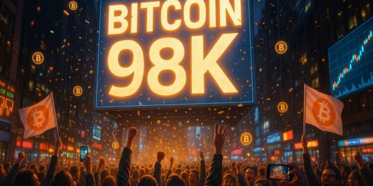 بیت‌کوین به سمت 98 هزار دلار؛ تأثیر سیاست فدرال رزرو بر بازار کریپتو