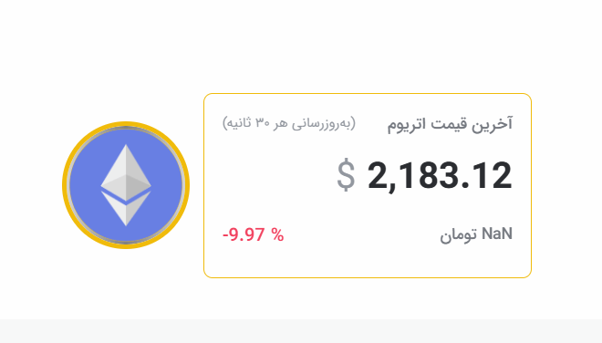 قیمت اتریوم سقوط کرد