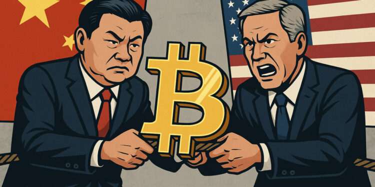 نبرد پنهان چین و آمریکا بر سر ۱۵ میلیارد دلار بیت‌کوین