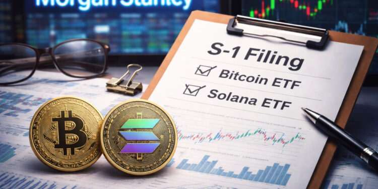 ثبت ETF سولانا و بیت‌کوین توسط Morgan Stanley