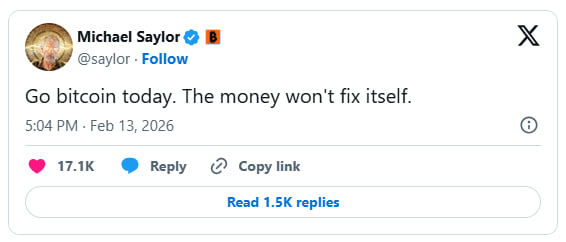 &lsquo;Go Bitcoin Today,&rsquo; Michael Saylor Says&mdash; A Warning On Broken Money